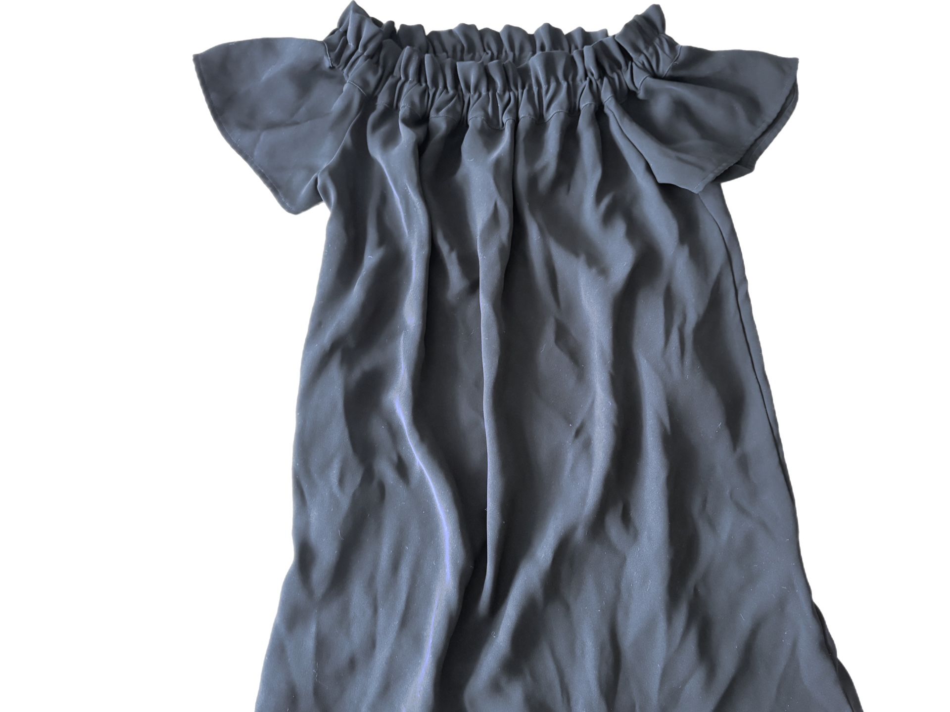 Pleione Women's Off-Shoulder Blouse / Mini Dress, 73 cm Length, Elastic Top