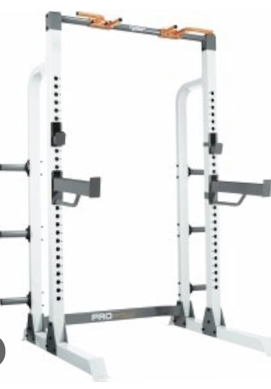 Fitness Gear Squat/Bench Rack and Weights