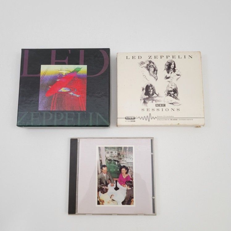 Set Of 3 Led Zeppelin CD Albums: Boxed Set 2, BBC Sessions & Presence