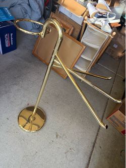 Beautiful brass towel rack