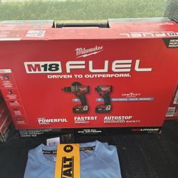 MilwaukeeM18 FUEL 18- V Lithium-Ion Brushless Cordless Hammer Drill and Impact Driver Combo Kit (2-