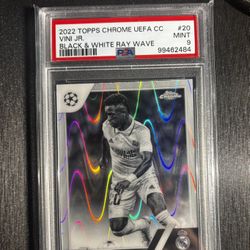 Vini jr PSA 9  Black And White Raywave 