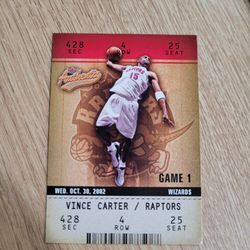 2002 Fleer Vince Carter Card