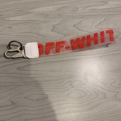Red Off White Keychain 
