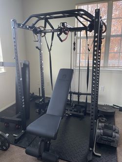 Titan T-2  Power Rack with Cable Tower Attachment