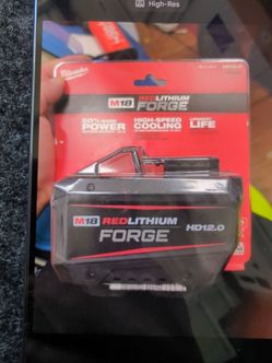 Brand New Milwaukee M18 Lithium-ion Redlithium Forge HD 12.0 Ah Battery Pack!!!