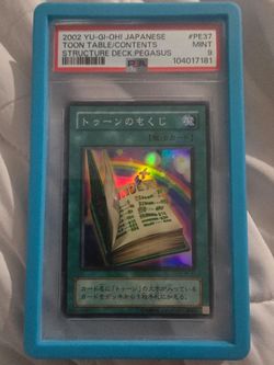 Yu-Gi-Oh Toon Table of Contents PSA 9 Mint