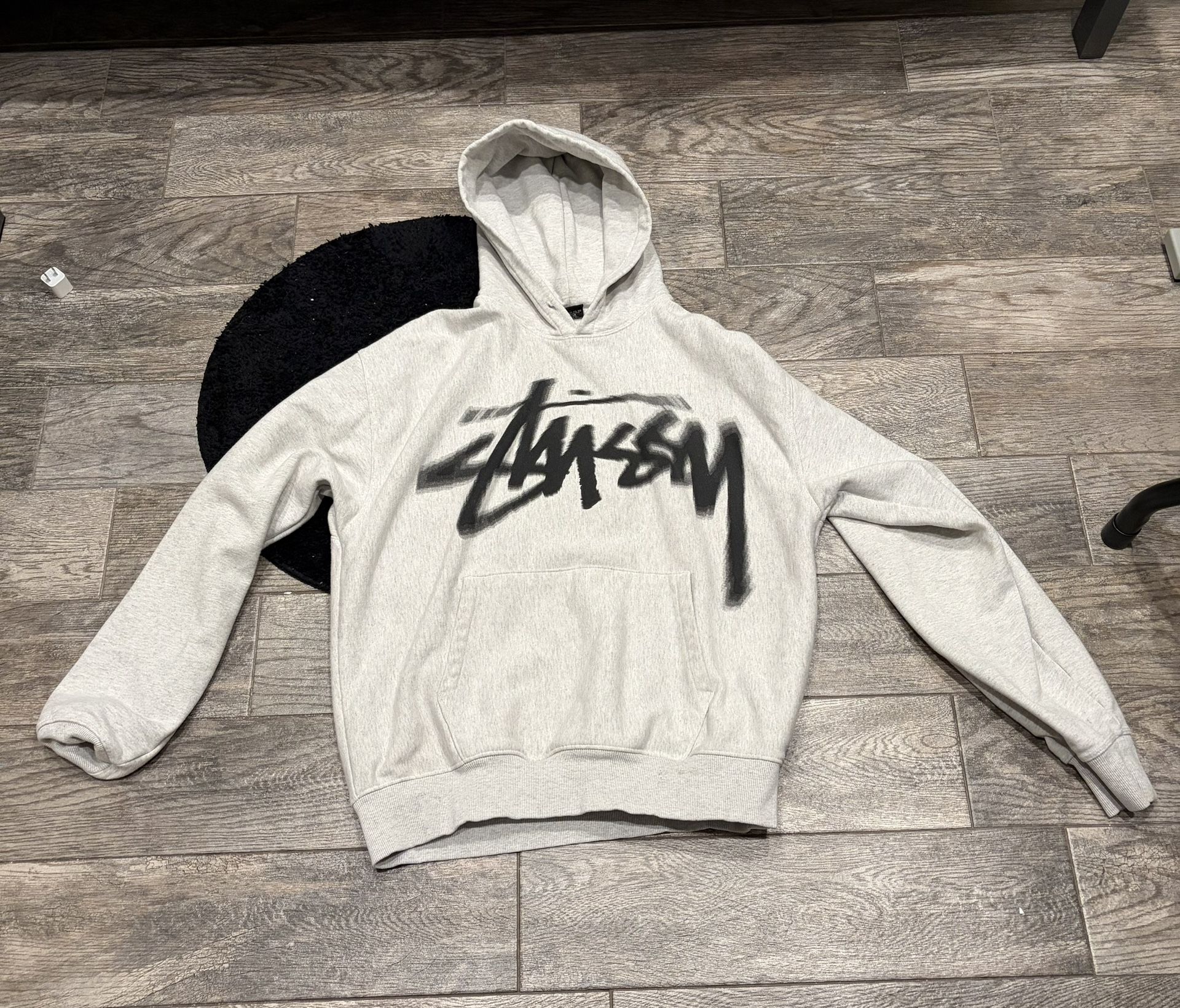 Grey Stussy Hoodie 