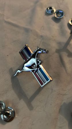 Mustang car pins set of four