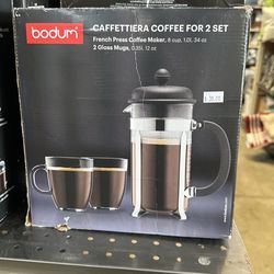 Bodum French Press Coffee For 2 Set