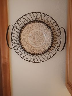 Decorative hanging wall plate 8" 8"plate
