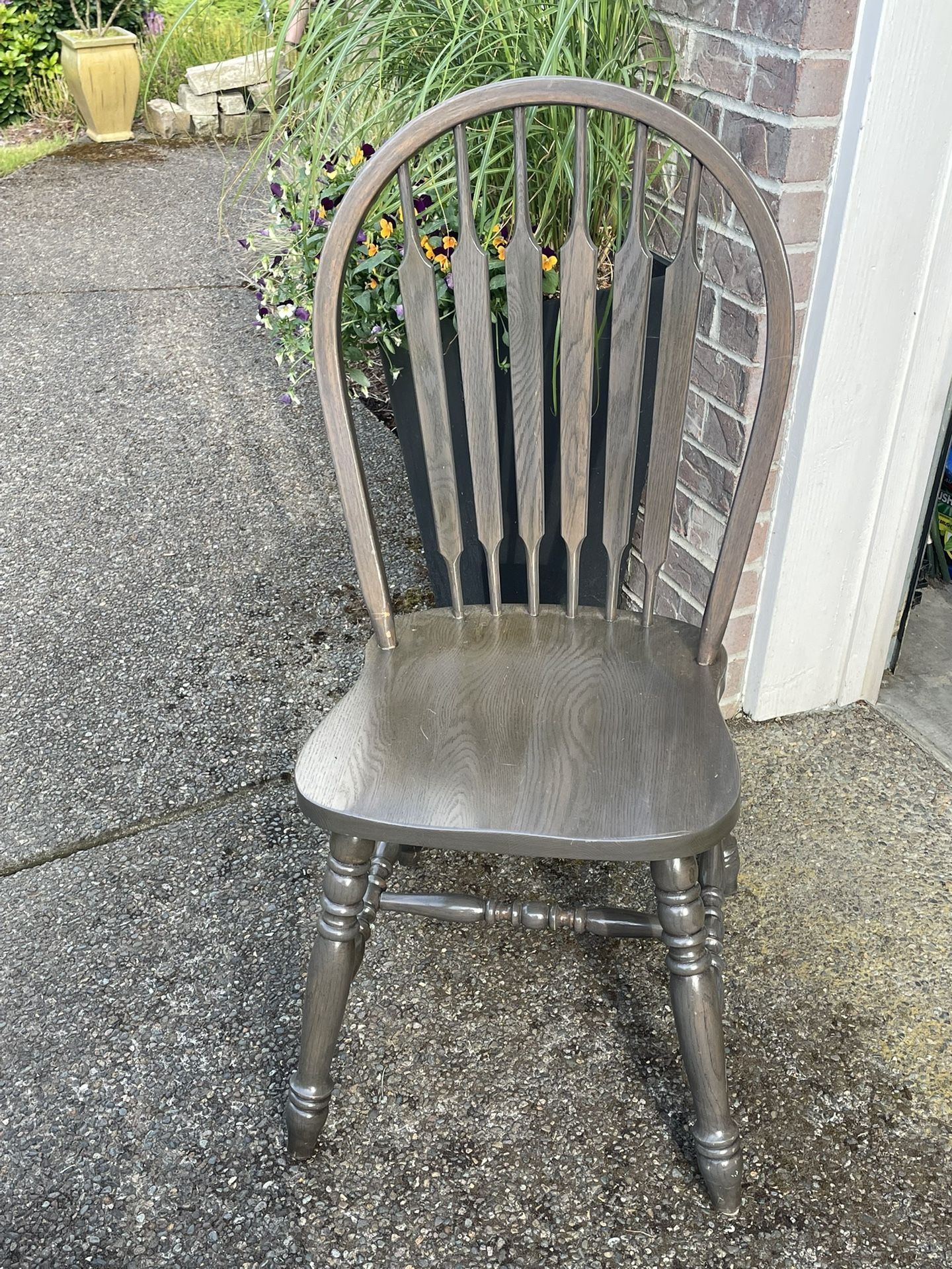 Solid Oak Windsor Chair