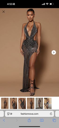 Beverly Embellished Maxi Dress - Black