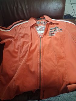 Harley zipper shirt