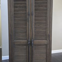 Restoration Hardware Louvered Cabinet / Armoire – Excellent Condition