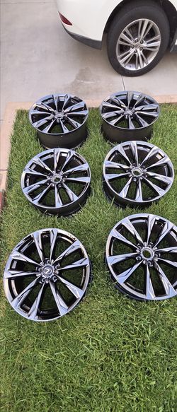 Set of 4 black chrome wheels used for IS ES GS RC Lexus and TOYOTA CAMRY