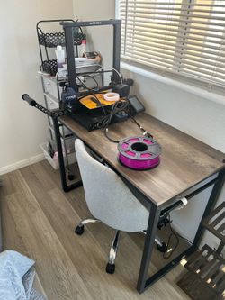 Desk and nail station