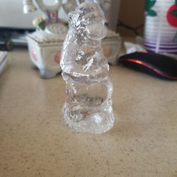 Mommy And Baby Glass Figurine