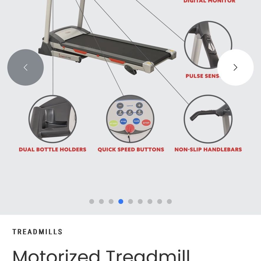 Sunny’s Health & Fitness Motorized Treadmill