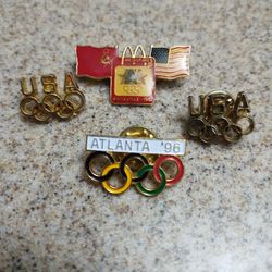 Vintage Olympic Commemorative Pins 