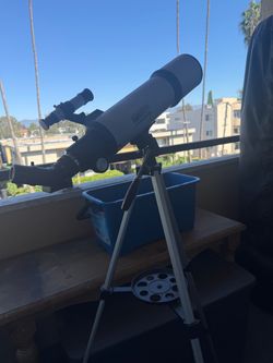 Refractor Telescope with Tripod and Finder Scope