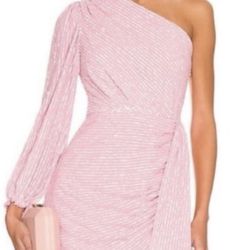 One Shoulder Sequin Dress