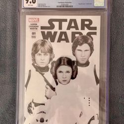 Star Wars #1 CGC 9.6 John Tyler Christopher - Marvel 2015 ComicXposure Sketch Ed