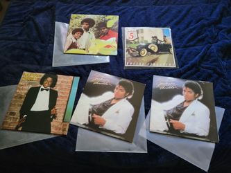 Michael Jackson vintage record lot of 5 *ALL VG+ GRADE