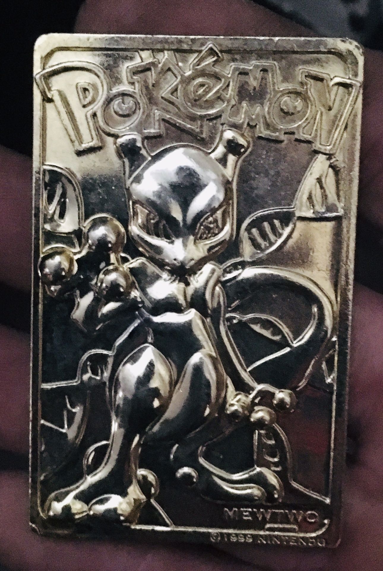 90s PokeMon Collectable-23K Gold Mewtwo