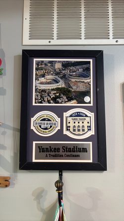 Framed Yankee Stadium Commemorative Display – $50