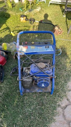 Gas-Powered Pressure Washer Blue Frame
