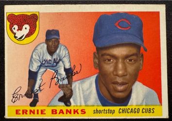 1955 Topps Ernie Banks Chicago Cubs Baseball Card