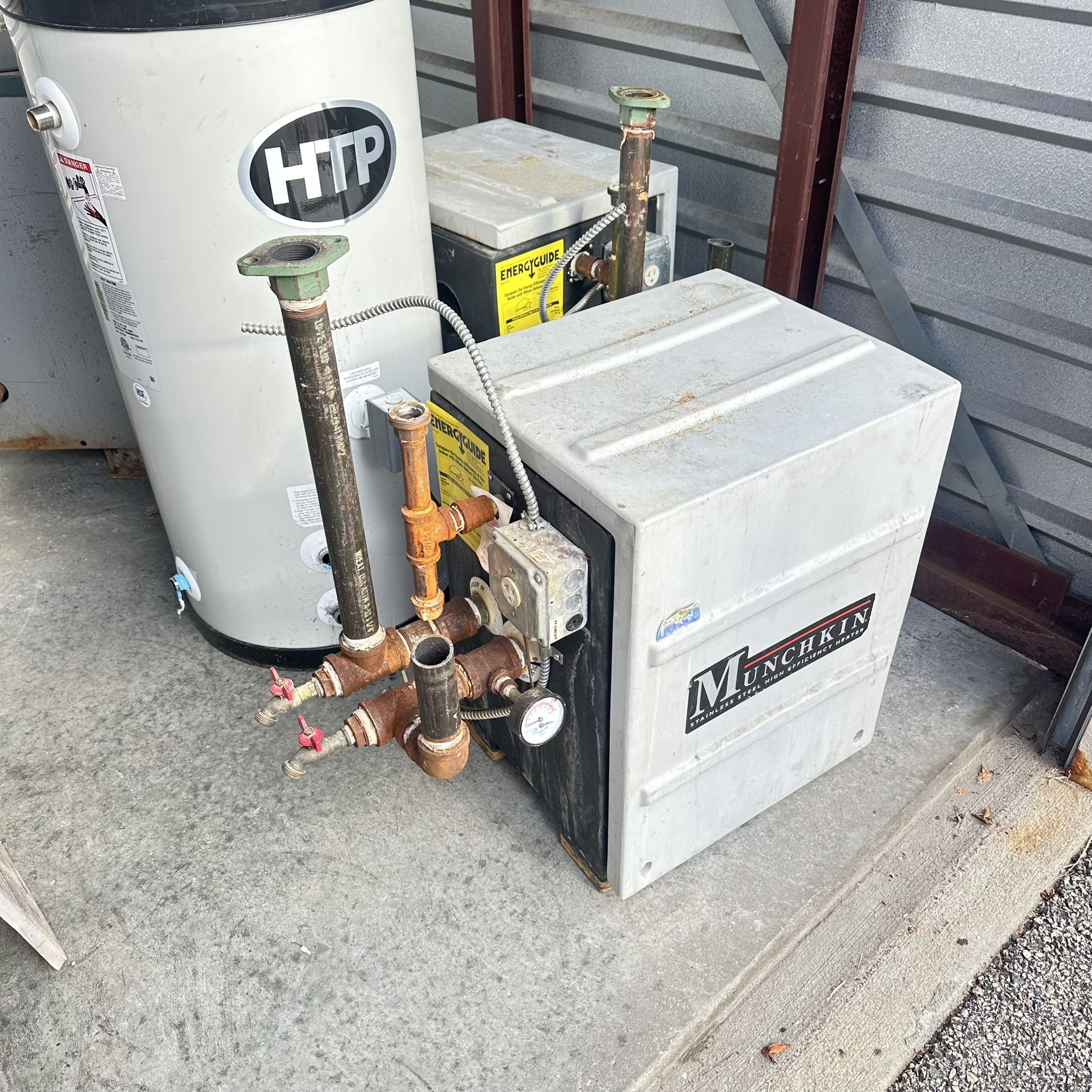 Gas Boiler With In The Electric Water Heater