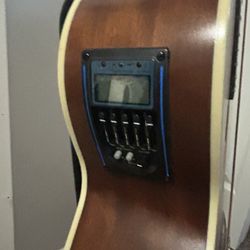 Custom Baritone Acoustic-Electric Guitar – Extra Super Jumbo (Converted from Dean Acoustic Bass)