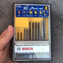 NIB Bosch U10RC 10x U-Shank Wood & Metal Saw Blades Box Set
