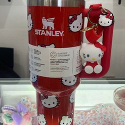 Hello Kitty Red Glitter Stanley