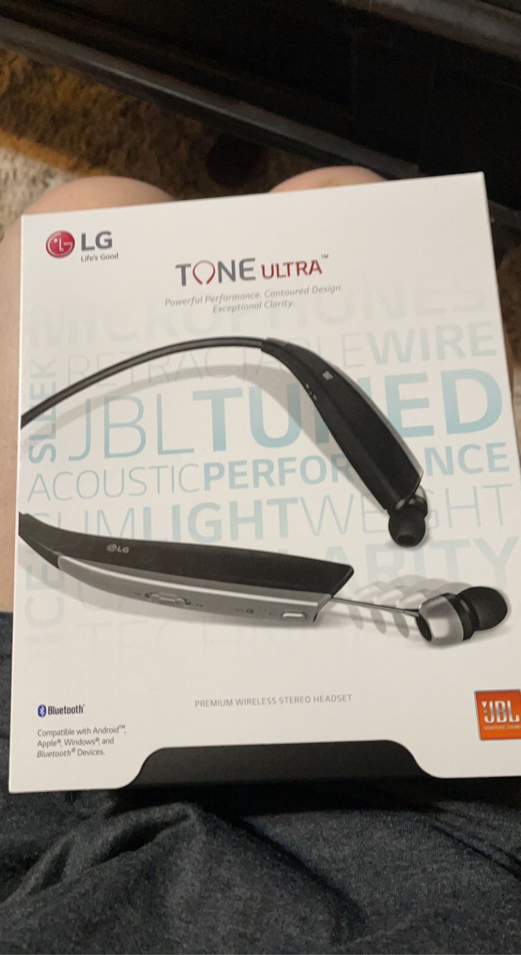 LG Tone Ultra HBS-820 Bluetooth Wireless Stereo Headset - Black