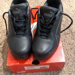  Puma Black Safety Shoe Size 8.5