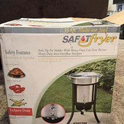 Brand new Saf-T-Fryer 35 Quart 3-in-1 Outdoor Fryer Kit 