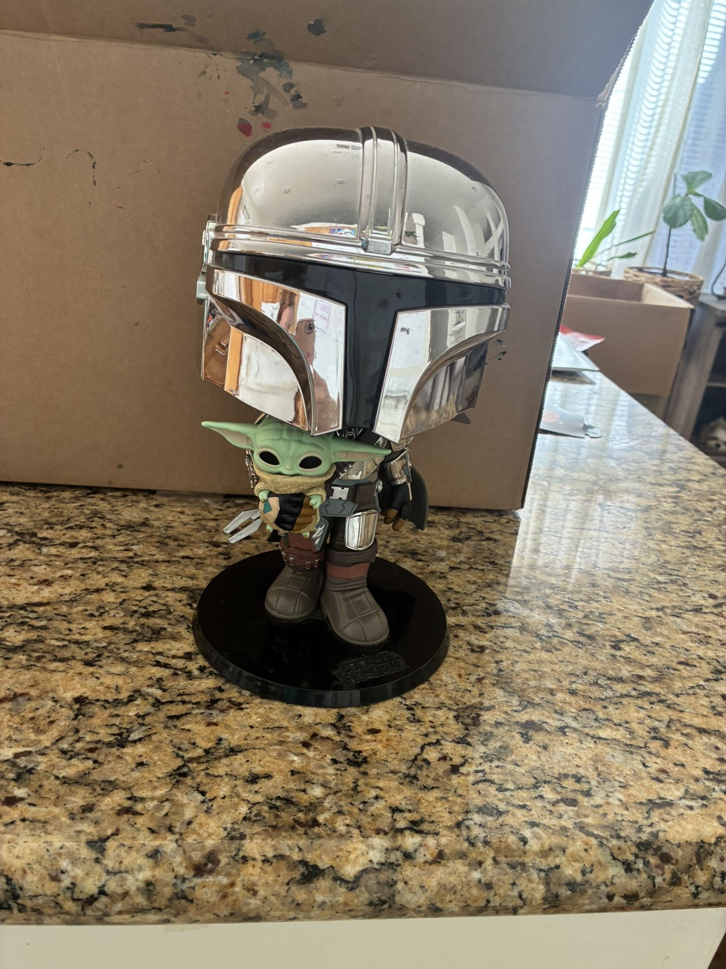 Pop! Jumbo The Mandalorian with The Child
