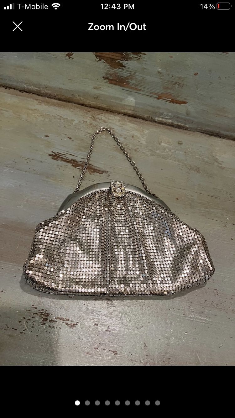 Vintage Whiting & David Metal Mesh Purse Can Ship!