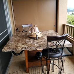 Marble table