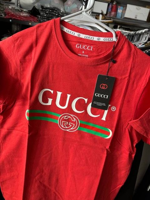 Gucci Red Shirt 💥 Tshirts 3 For $100💥Fast Shipping 💥