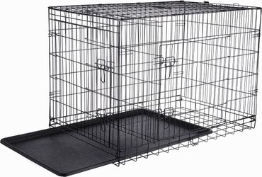 Heavy duty Pet Adobe 2-Door Foldable Dog Crate, 42-in, $60 ( Moving Sale)