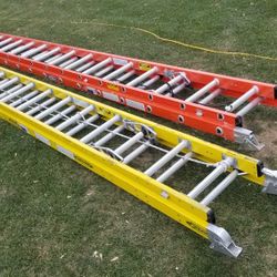 $220 Each Werner 32 Foot Fiberglass extension Ladder Ladders 