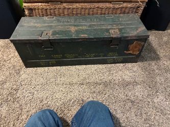WWII Military Metal Ammo Box Mine AT M152 1944