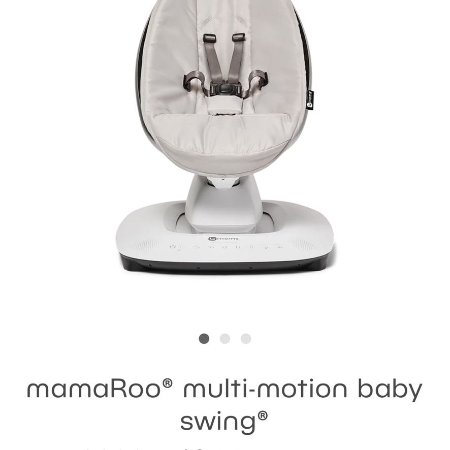 BRAND NEW- 4moms MamaRoo Multi-Motion Baby Swing, Bluetooth Enabled with 5 Unique Motions, Grey