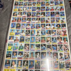 Uncut baseball sheets