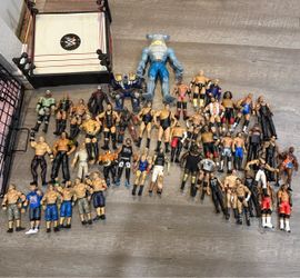 WWE Figures and Wrestling Ring