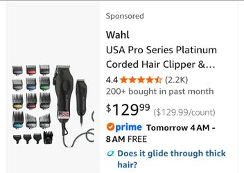 Brand new in package Wahl Professional Platinum Clipper set
